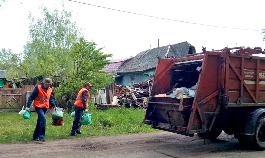 Вывоз мусора из частного дома в Чите в октябре
